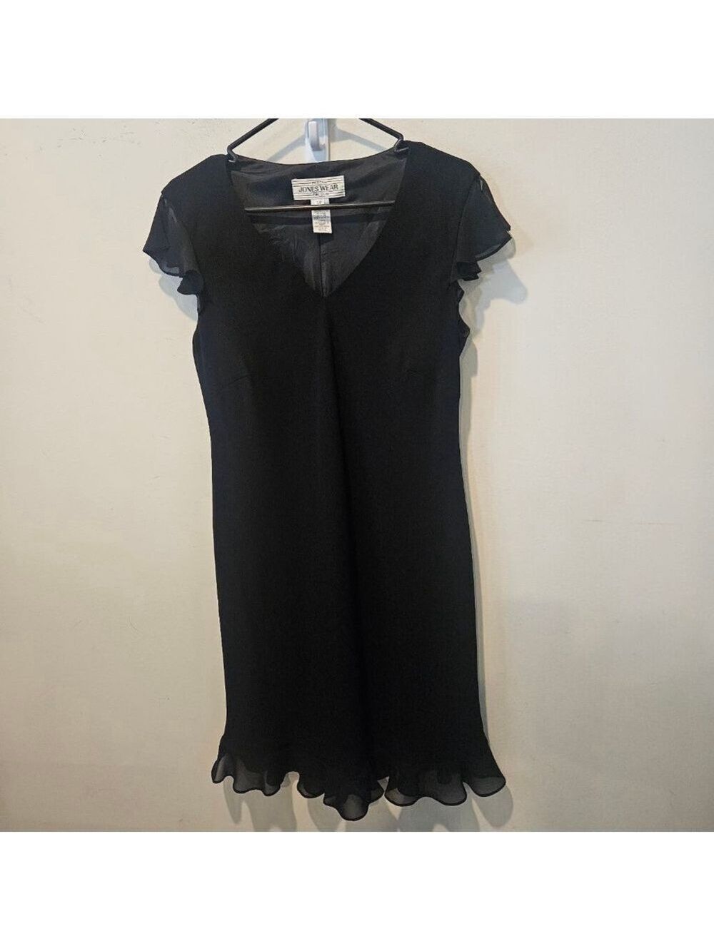 Women's Jones Wear Black Petite Cocktail Party Dress 12P